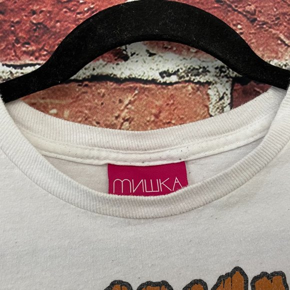 MISHKA MNWKA Eyeball Shirt Women Size S Engineered to Destroy! - STAINS - READ - Picture 4 of 9